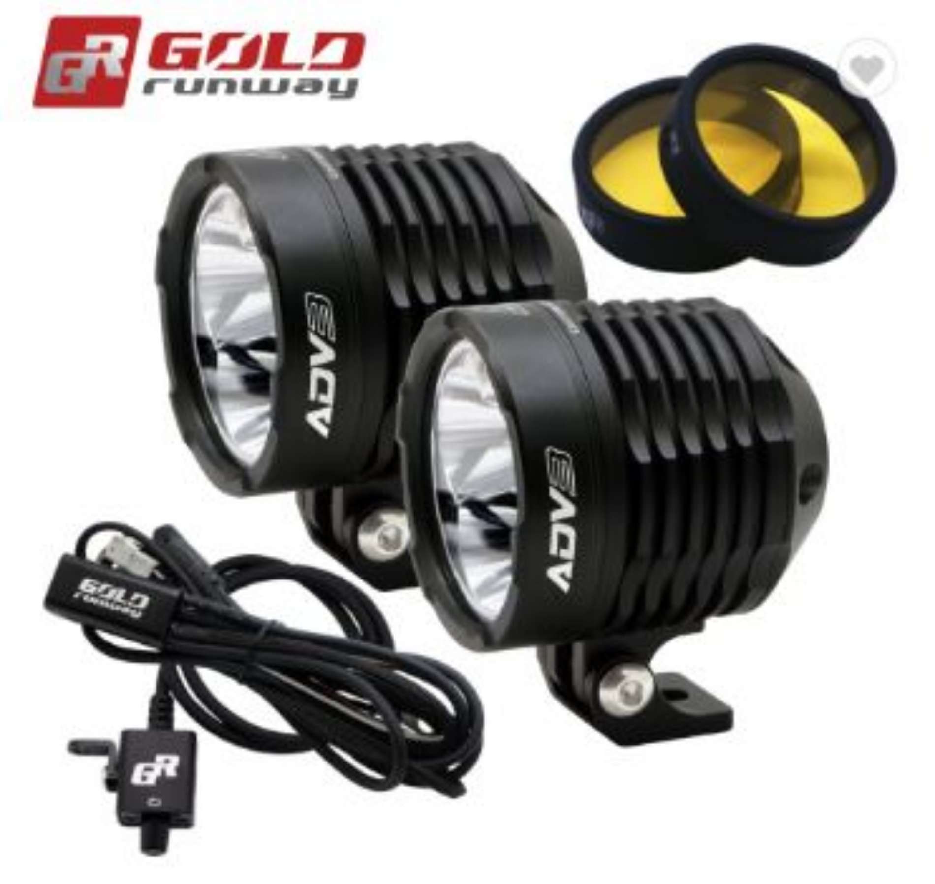 Gold Runway GR-ADV3 Spot 30W 6000K 3000LM Motosiklet Işıkları