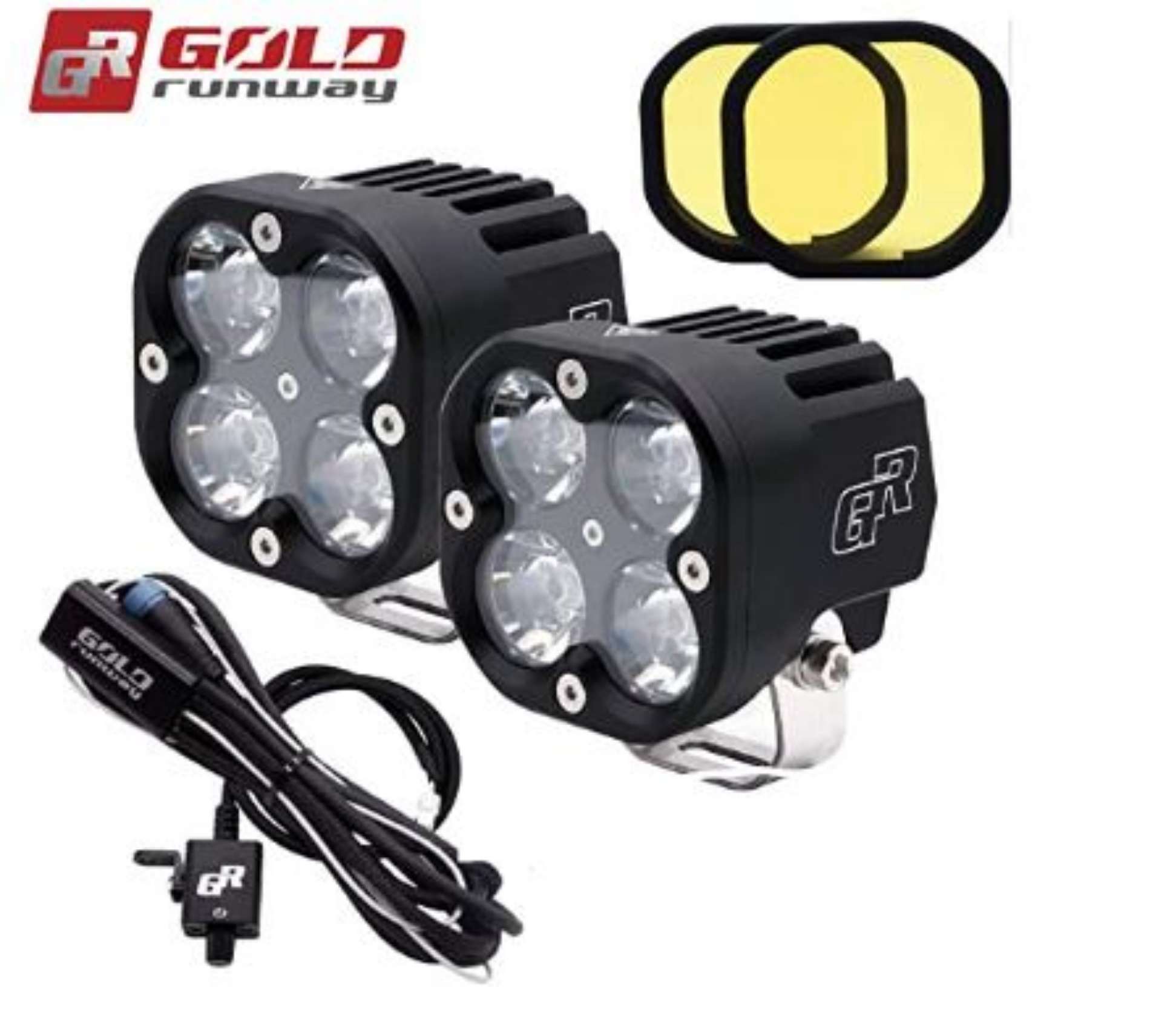 Gold Runway GR-X4 Combo 40W 6000K 4200LM Motosiklet Işıkları